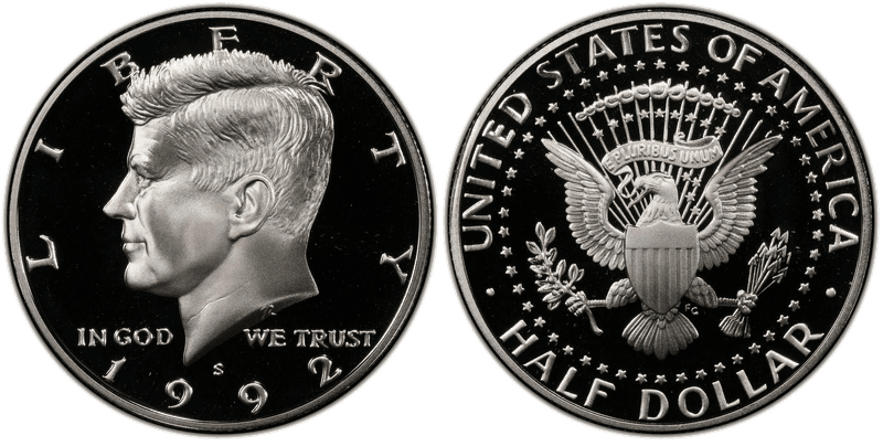 1992 (S) Proof Silver Kennedy Half Dollar