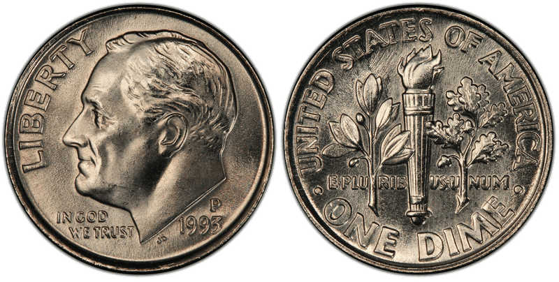 1993 (P) Roosevelt Dime