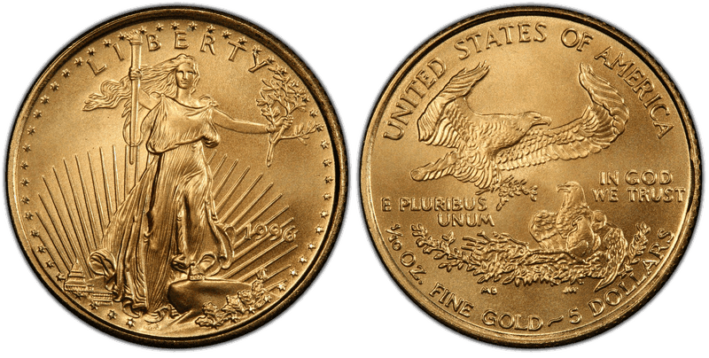 1996 American Eagle Five Dollar Gold