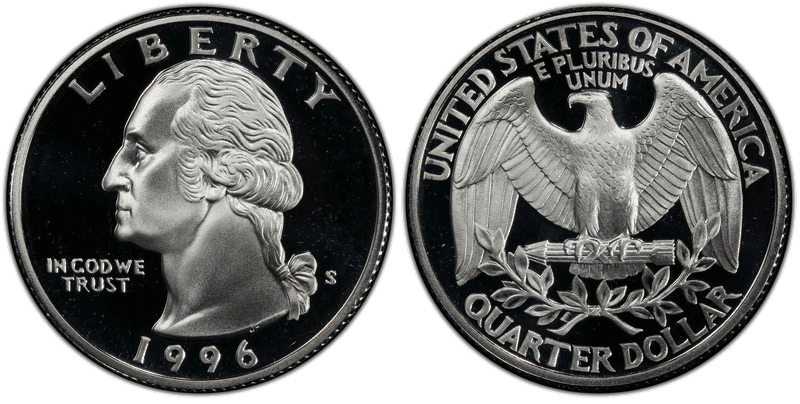 1996 (S) Proof Silver Washington Quarter