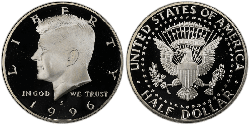 1996 (S) Proof Silver Kennedy Half Dollar