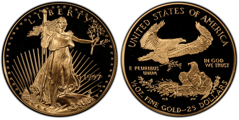 1997 (W) Proof American Eagle Twenty Five Dollar Gold