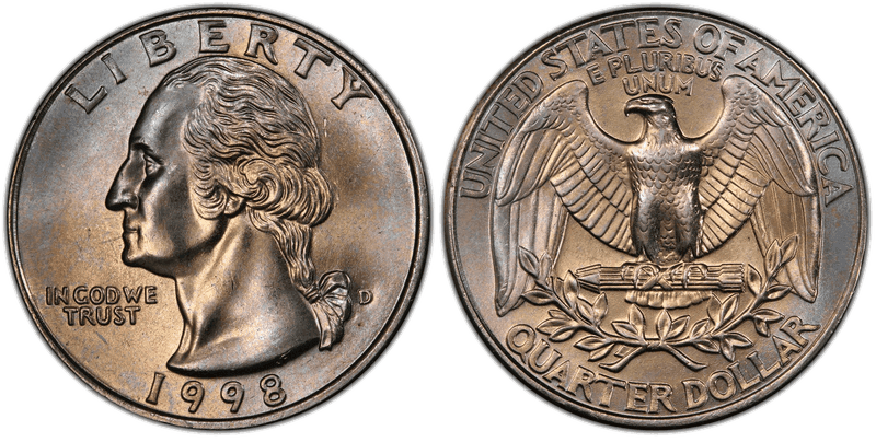 1998 Washington Quarter