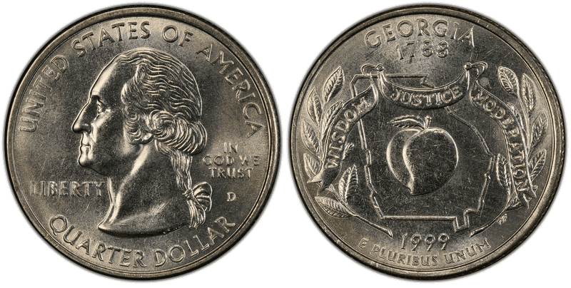 1999 (D) Georgia State Quarter