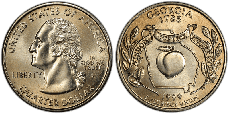 1999 (P) Georgia State Quarter