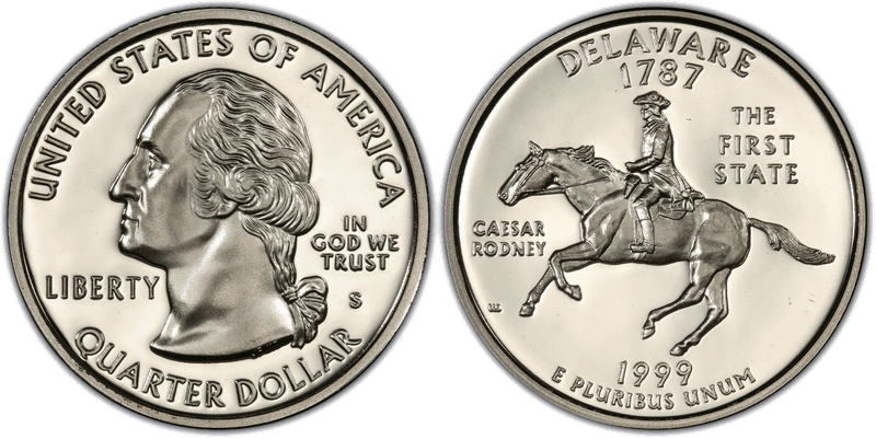 1999 (S) Proof Delaware State Quarter
