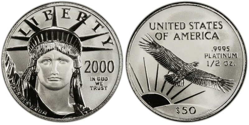 2000 American Eagle Fifty Dollar Platinum