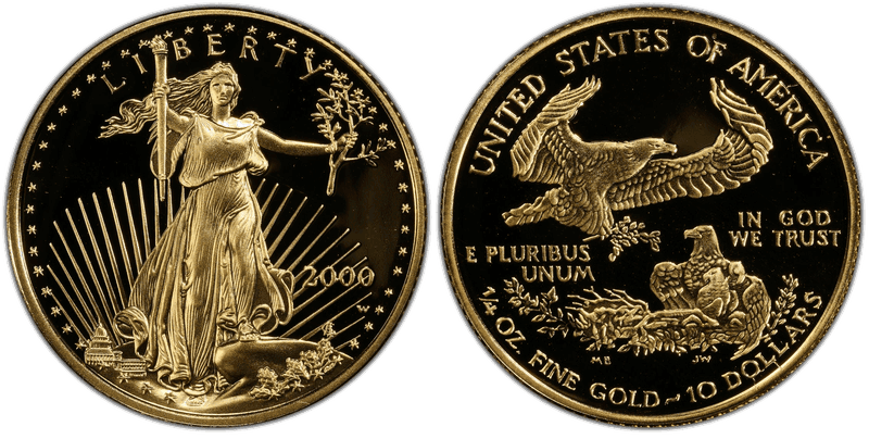 2000 (W) Proof American Eagle Ten Dollar Gold