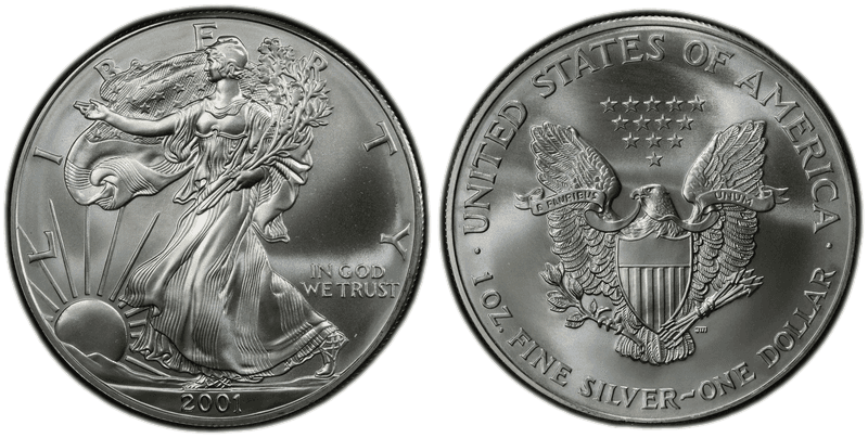 2001 American Silver Eagle