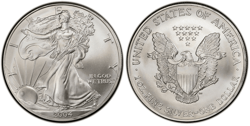 2004 American Silver Eagle