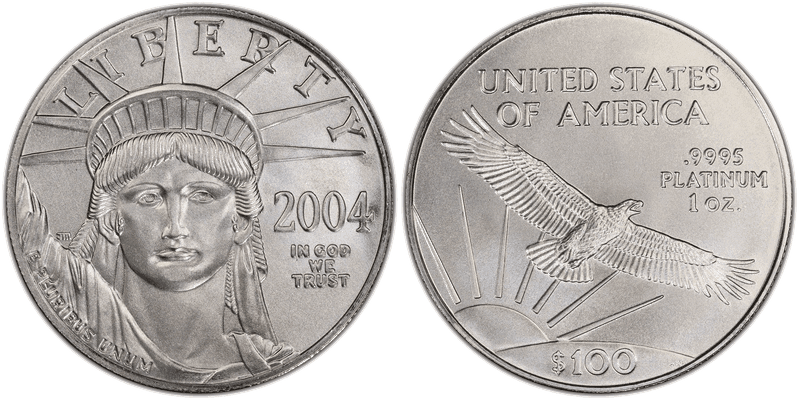 2004 American Eagle One Hundred Dollar Platinum