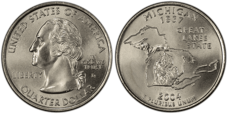 2004 (D) Michigan State Quarter