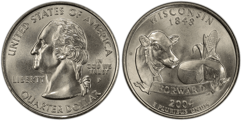 2004 (P) Wisconsin State Quarter