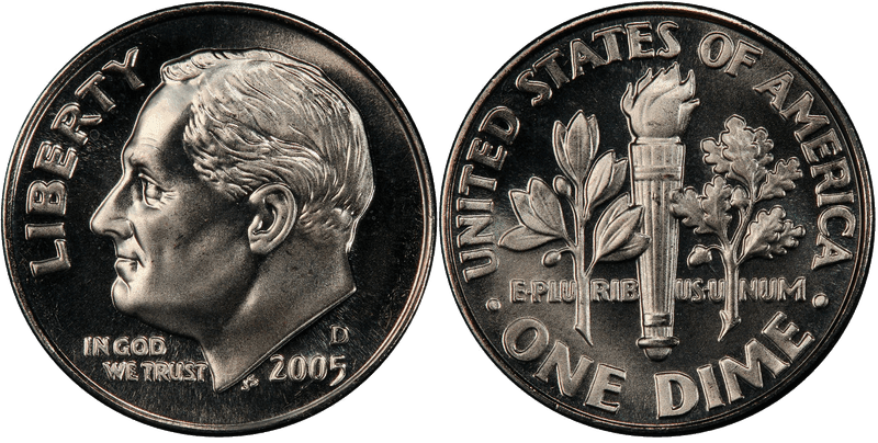 2005 Roosevelt Dime