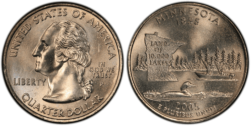 2005 (P) Minnesota Extra Tree State Quarter