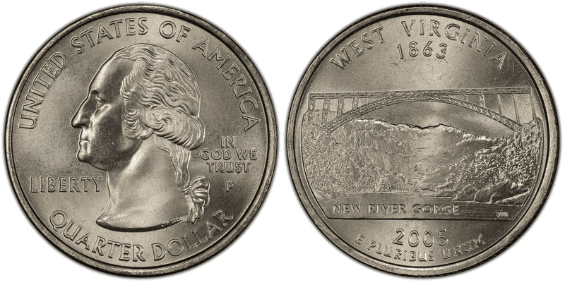 2005 (P) West Virginia State Quarter