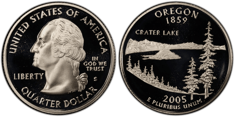 2005 (S) Proof Oregon Silver State Quarter