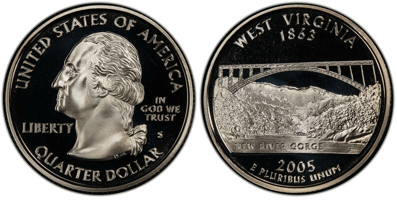 2005 (S) Proof West Virginia State Quarter