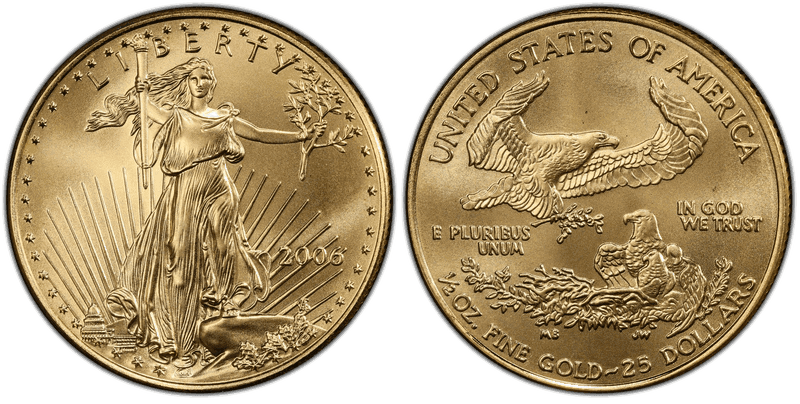 2006 American Eagle Twenty Five Dollar Gold