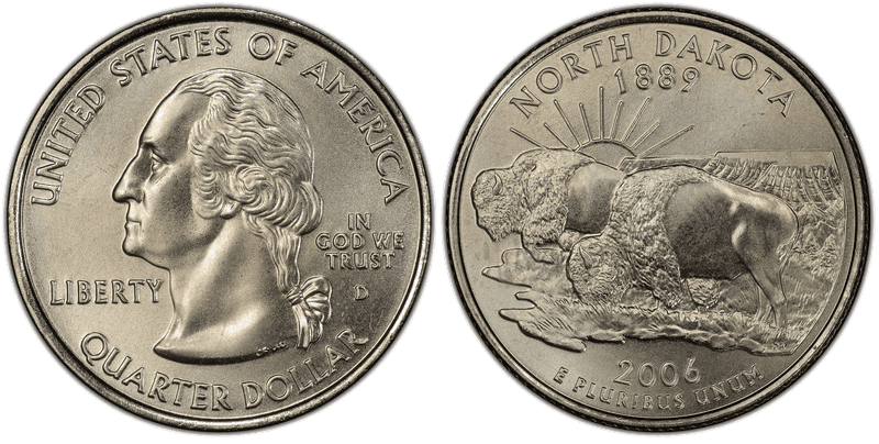 2006 (D) North Dakota State Quarter
