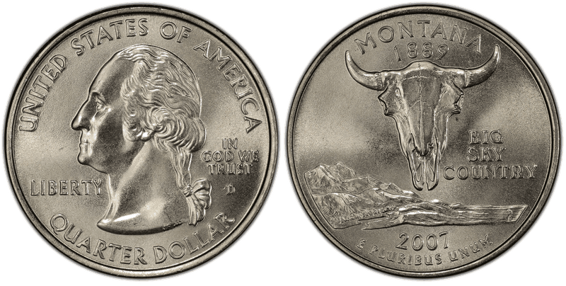 2007 (D) Montana State Quarter