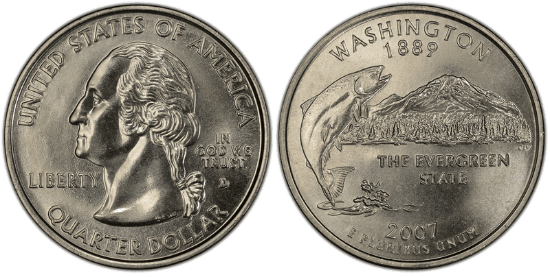2007 (D) Washington State Quarter