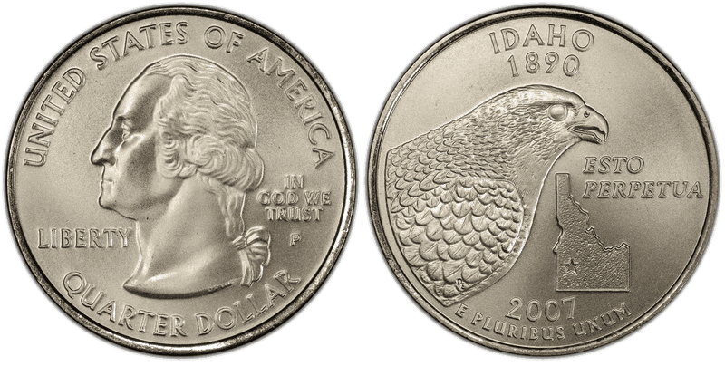 2007 (P) Idaho Satin Finish State Quarter