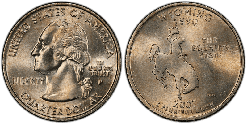 2007 (P) Wyoming State Quarter
