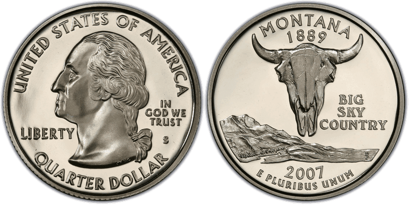 2007 (S) Proof Montana State Quarter