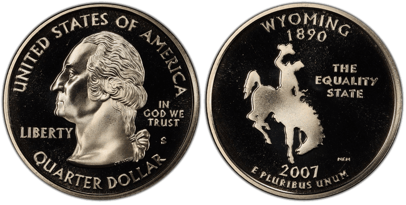 2007 (S) Proof Wyoming State Quarter
