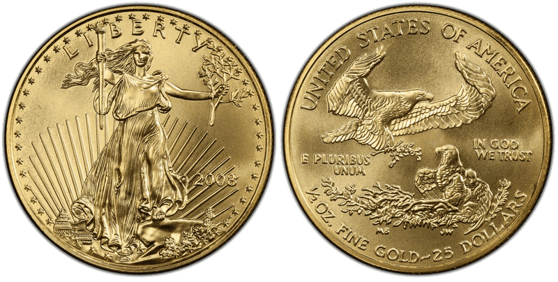 2008 American Eagle Twenty Five Dollar Gold