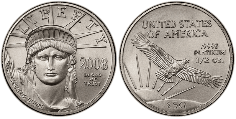 American Eagle Fifty Dollar Platinum 1997 to Date series coin