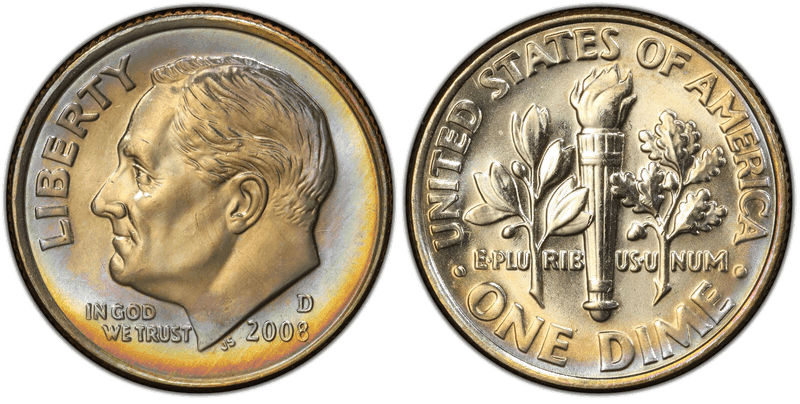 2008 Roosevelt Dime