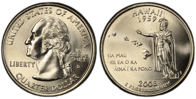 2008 (D) Hawaii State Quarter