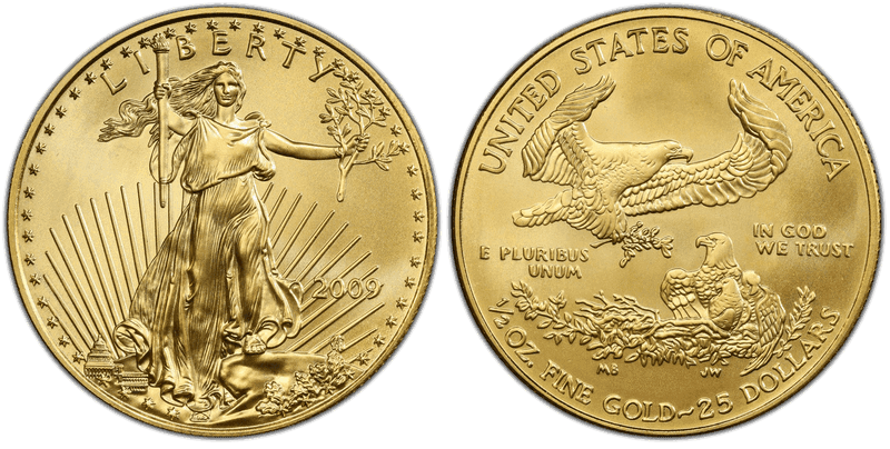 2009 American Eagle Twenty Five Dollar Gold