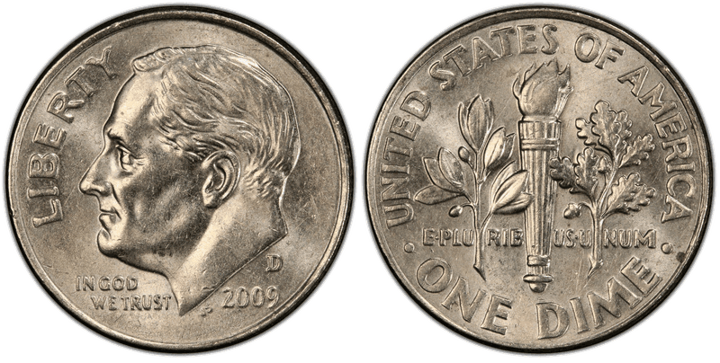 2009 Roosevelt Dime