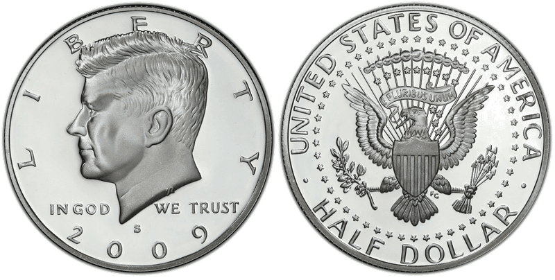 2009 (S) Proof Silver Kennedy Half Dollar