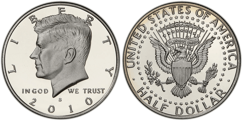 2010 (S) Proof Kennedy Half Dollar