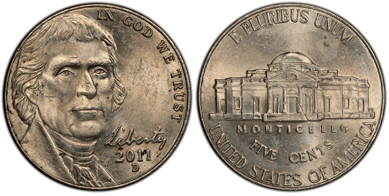 2011 Jefferson Nickel
