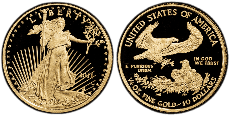 2011 (W) Proof American Eagle Ten Dollar Gold