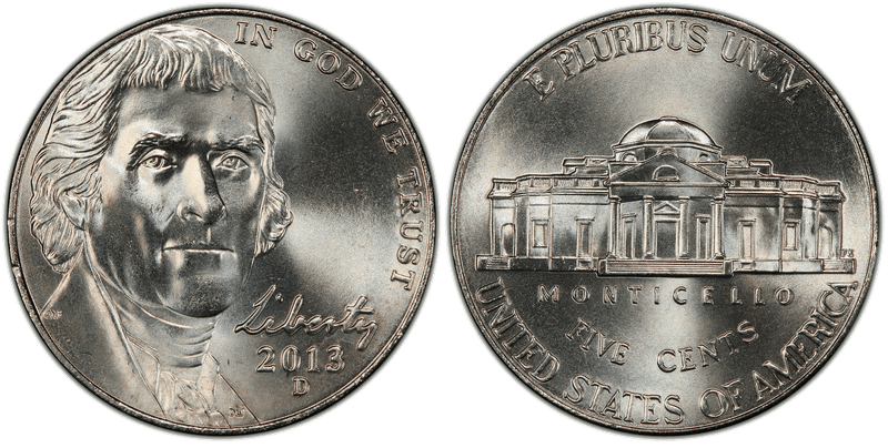 2013 Jefferson Nickel