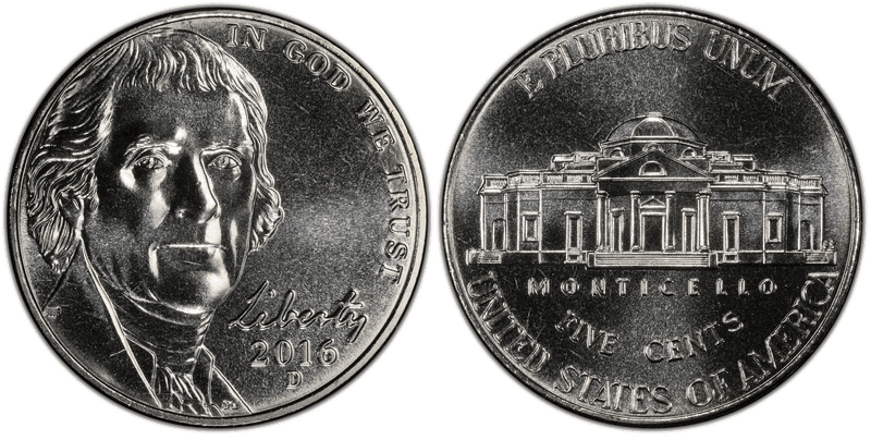 2016 Jefferson Nickel
