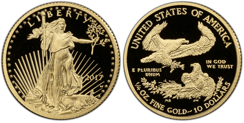 2017 (W) Proof American Eagle Ten Dollar Gold