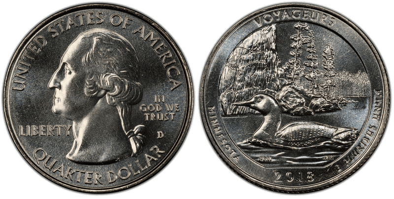 2018 (D) Voyageurs National Park Quarter
