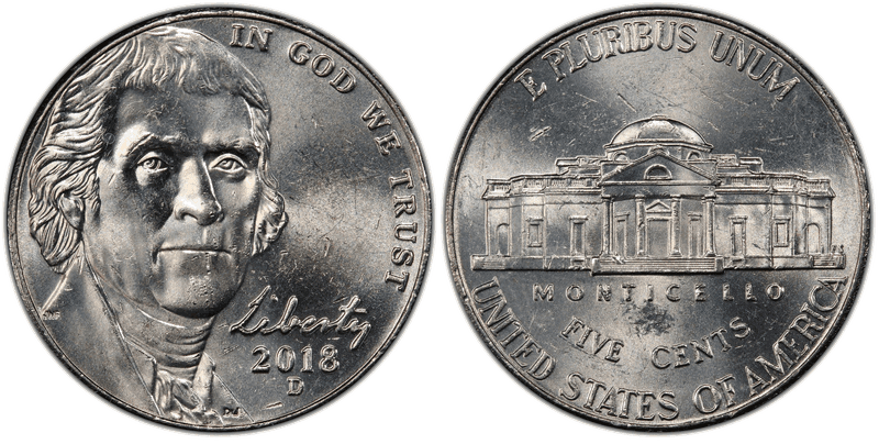2018 Jefferson Nickel