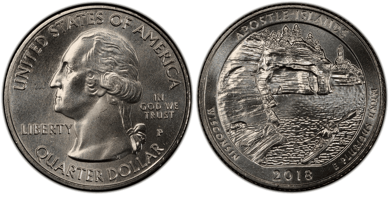 2018 (P) Apostle Islands National Park Quarter