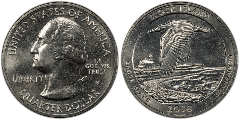 2018 (S) Block Island National Park Quarter