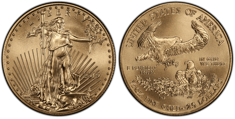 2019 American Eagle Twenty Five Dollar Gold
