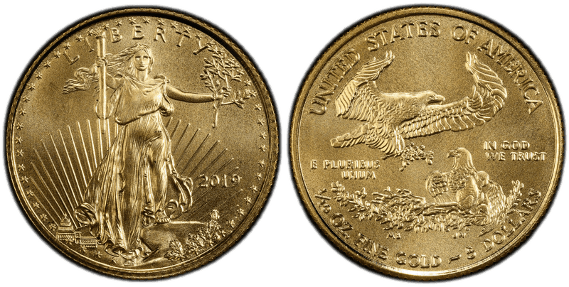 2019 American Eagle Five Dollar Gold