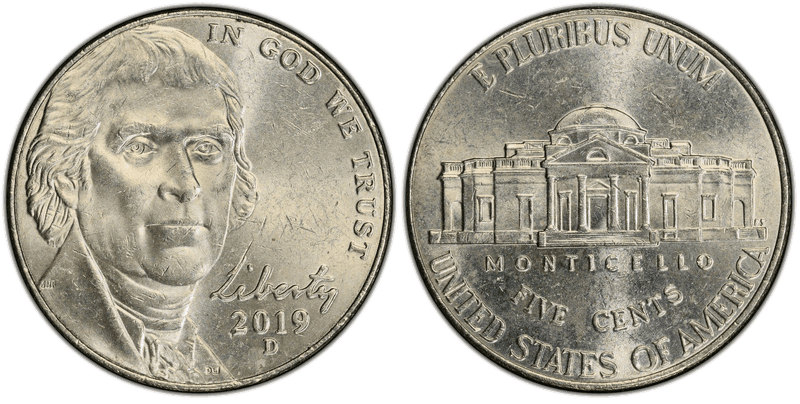 2019 Jefferson Nickel